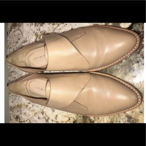 Loeffler Randall Nude Tan Lthr Grace Loafers 8 M